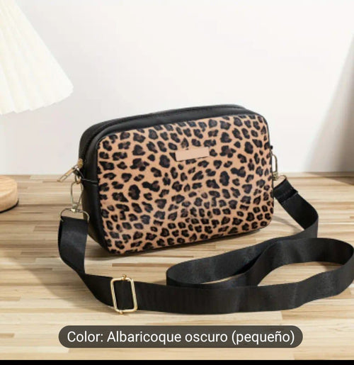 Bolso Bandolera de Estampado de Leopardo Chic para Mujer