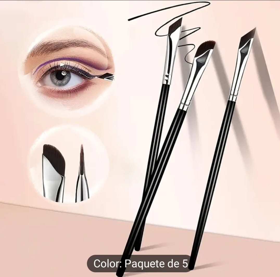 Juego de 5 Brochas de Maquillaje de Ojos de Precisión.