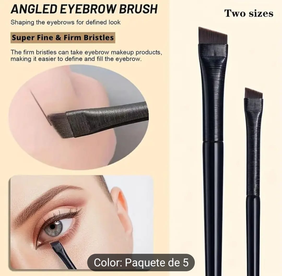 Juego de 5 Brochas de Maquillaje de Ojos de Precisión.