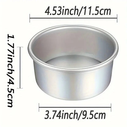 Juego de 4 moldes para pasteles de 4 pulgadas antiadherentes