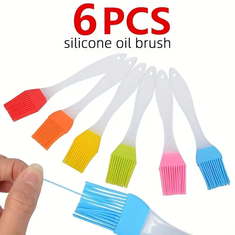 6 pcs, Cepillo De Aceite De Silicona