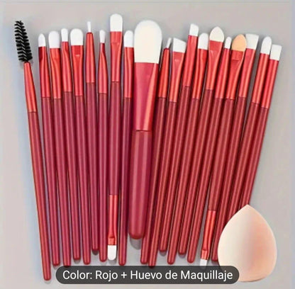 1 set de 20 piezas de,  Brochas de Maquillaje de Lujo