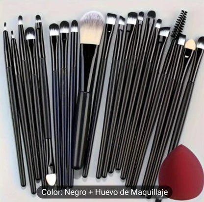 1 set de 20 piezas de,  Brochas de Maquillaje de Lujo